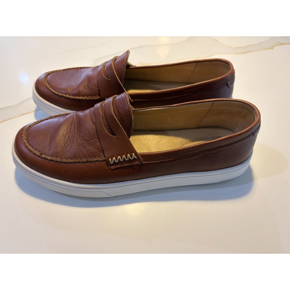 Patina Shoes Women's Brown Leather Size 9.5 women loafers